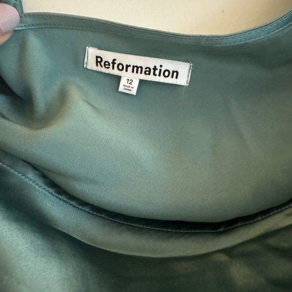 Reformation Alanis Silk Dress - NWT Size 12 - Picture 5 of 8
